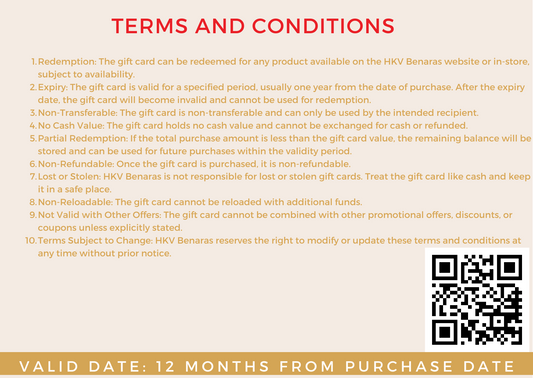 HKV Benaras Gift Card: The Perfect Gift of Handwoven Elegance