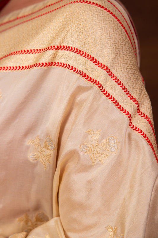 Pure Katan Silk  Bootidaar Kadhwa Meenakari Handwoven Banarasi Saree