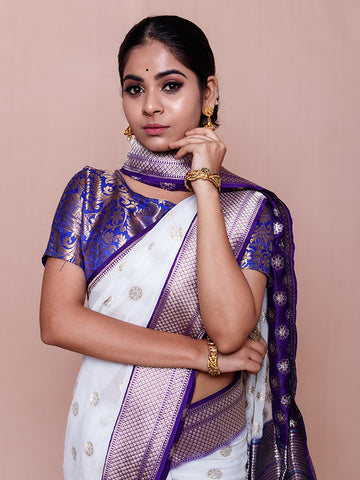 Traditional Butidaar Chiffon Saree