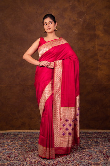 Pure Katan silk kadhwa handwoven Banarasi Saree